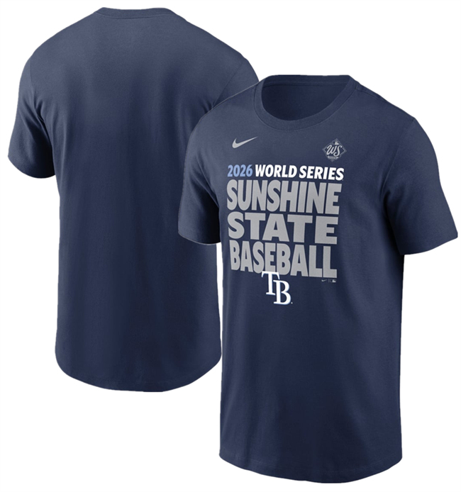Men's Navy Tampa Bay Rays 2026 World Series T-Shirt